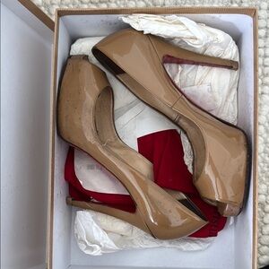 Christian Louboutin Tan Stiletto Heels